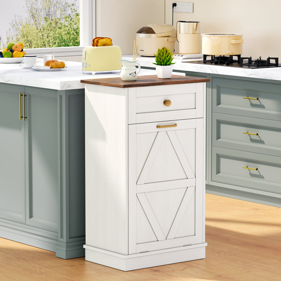 Tilt Out Trash Cabinet(Not include trash can)